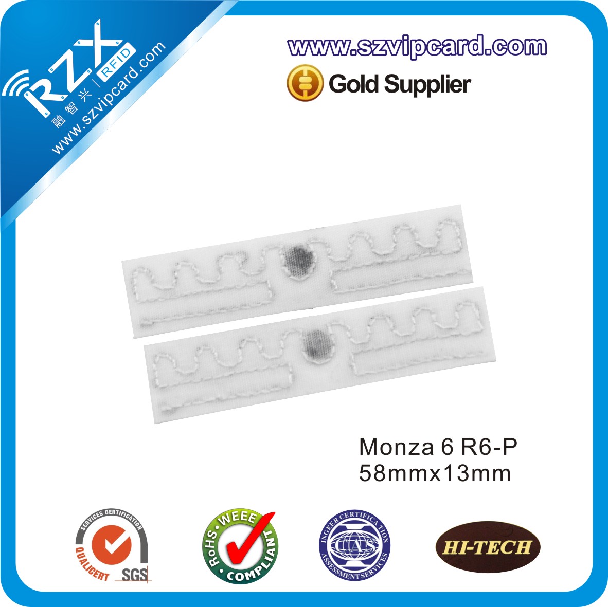 Monza 6 R6   58x13mm 洗衣标